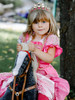 SWEETV Girls Rapunzel Tiara for Little Girls Birthday Party and Costume Multicolored Crystal Princess Crowns Headband fo