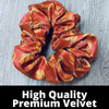 Infinity Collection Basketball Scrunchies Red NoCrease Tangle Premium Velvet Hair Accessories For All Hair Types Gifts f