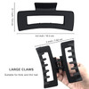 Big Hair Claw Clips for Women Girls 42 Matte Rectangle Hair Clips for Thick and Thin Hair Nonslip Hair Cutcher Jaw Clamp
