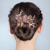 Wedding Flower Hair Accessories for Women 4pcs Bridal Hair Pieces for Wedding Bridal Headpiece Clip Comb with Flower Rhi