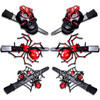 PHALIN Halloween Hair Clips Gothic Large Spider Web Skull Hair Clip for Women Spooky Alligator Duckbill Hair Pins Barret