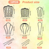 12 Pcs Hair Side Combs and Clips for Updo Bun U Shape French Twist Pins for Womens Vintage Hair Styling