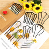 12 Pcs Hair Side Combs and Clips for Updo Bun U Shape French Twist Pins for Womens Vintage Hair Styling