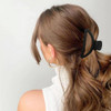 Canitor Hair Clips Set 4Pcs Black Acrylic Semicircle Claw Clips for Thick Thin Hair Womens Hair Accessories