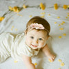 mligril Baby Girl Nylon Headbands Flower Hair Bows AccessoriesElastic Hair Band Crown Handmade FLoral Wraps Birthday Gif