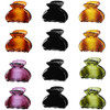 12 Pack Small Hair Clips Hair Claw for Women Thin Fine Short Hair 15 Inch Lolalet Cute Medium Size Jaw Clips Acrylic No