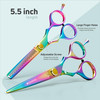 Suvorna 55 Hair Cutting Scissors Professional with Thinning Shears RightHand Professional Hair Scissors Barber Shears ha