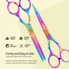 Suvorna 55 Hair Cutting Scissors Professional with Thinning Shears RightHand Professional Hair Scissors Barber Shears ha