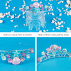 Didder Mermaid Themed Party Outfit Sash Crown and Decorations for Girls