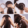 Bird Nest Magic Hair Clip TOBATOBA 3 Pcs Lazy Birds Nest Plate Expandable Bun Maker Curling Ponytail Holder and Hair Acc