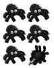 PinkSheep Halloween Spider Hair Clip for Kids Girl 2 Inches 6 Pieces Furry Fabric Hair Accessories Halloween Costume Dec