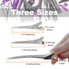 TseroFay 42Pcs Styling Hair Clips Set Silver Metal Duck Billed Clips for Womens Hairstyling Long Duckbill Pins Alligator