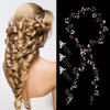 Nljihkure Wedding Hair Bridal Hair Accessories Pieces for Brides Hair Vine Crystal Extra Long Pearl and Beads Bridal Hai
