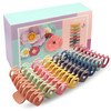 BeautyHC 8Pcs Large Hair Claw Clips for Women 43 Inch Big Matte Hair Clips Fashion Colorful Banana Hair Clips for Thin T