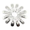 Dofash 12PCS Snap Hair Clips For WomenNon Slip Metal Hair Barrettes 5cm 2 Small Clips For Thin Fine HairSilver