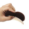 Juroicessry 2 Pcs Brown Hair Volumizer Clip Bump It Up Volume Hair Base Styling Clip Braid Insert Tool for Womens Beehiv