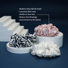 MTSNOO Silk Scrunchies for Sleep 100 Pure 22 Momme Mulberry Silk Scrunchies for Curly Hair with Elastic Band 3 Pack Pink