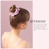 MTSNOO Silk Scrunchies for Sleep 100 Pure 22 Momme Mulberry Silk Scrunchies for Curly Hair with Elastic Band 3 Pack Pink