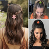 YosaiHom 12 Pack Small Flower Hair Claw Clips for Kids Girls Tiny Hair Clips for Thin Thick Hair137 Inch Mini Jaw Clips