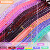 18 PCS Girls Rainbow Braided Synthetic Hairpieces Ponytail Kids Hair Extensions with Rubber Bands
