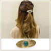 4 Packs Vintage Gem Decorative Hair Barrettes for Women Girls Classic Carved Pattern Retro Metal French Hair Clips Hairp
