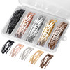 40Pcs Metal Snap Hair Clips Hair Barrettes for Women Girls Thin Fine Short Hair Accessories 5 Colors