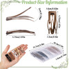40Pcs Metal Snap Hair Clips Hair Barrettes for Women Girls Thin Fine Short Hair Accessories 5 Colors