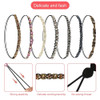 7 Pcs Rhinestone Beaded Headbands Fashionable Crystal Beaded Elastic hairbands for Women Girls Hair Jewelry Accessories