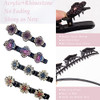 Sparkling Crystal Stone Braided Hair Clover Clips for Thick Thin Hair GirlsWomen Hair Accessories for Styling Sectioning