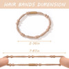 20 PCS Boho Hair Ties Bracelets NoDamage Hair Elastics for ThickThin Hair 4 Styles 236 Braided Ponytail Holders Valentin