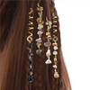 FRDTLUTHW Hair Jewelry Dreadlock Accessories Natura Stone Hair Charms for Braids Hair Ring Crystal Hair Accessories for