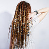 FRDTLUTHW Hair Jewelry Dreadlock Accessories Natura Stone Hair Charms for Braids Hair Ring Crystal Hair Accessories for