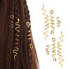 FRDTLUTHW Gold Snake Hair Jewelry for Braids Halloween Hair Decoration Dreadlock Accessories for Womenpack of 6