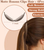 Hapdoo Hair Clips 4PCS Banana Clips for Thick Thin hair Matte Banana Hair Clips Strong Hold Ponytail Bun Holder Hair Bar