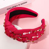 YAHPERN Champagne Headband for Women Statement Wine Bottle Knotted Headband Embellished Rhinestone Crystal Headbands Cel