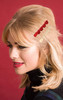 Christmas Hair Clip Hairpin Rhinestone Winter Snowflake Bow Shape Alligator Hair Clip Xmas Holiday Party Hair Barrette H