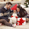 HSWE Christmas Headbands Xmas Rhinestone Snowflake Hairbands Crystal Merry Christmas Crown Hair Hoop Reindeer Antlers Ti