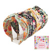 KOVOLITU 4 Pack Floral Printed Headbands Wide Cross Knot Headbands for Women Knotted Fashion Hair BandsClassic