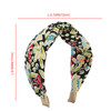 KOVOLITU 4 Pack Floral Printed Headbands Wide Cross Knot Headbands for Women Knotted Fashion Hair BandsClassic