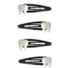 Tooth Shaped Hair Clips Goth Gothic Halloween Hair Accessories for Women Teeth Bone Y2K Snap Clips Barrettes Halloween P