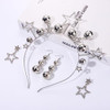 YAHPERN Disco Ball Headbands for Women Rhinestone Star Headbands Tiara 70s 80s Costume Accessory Country Concert Outfits