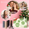 100 Pcs Thick Seamless Brown Hair Ties Ponytail Holders Hair Accessories No Damage for Thick Hair Valentines Day GiftNat