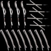16 Pieces Rhinestone Bobby Pins Fancy Metal Hair Clips Crystal Shiny Barrettes I S X Shaped Diamond Hair Accessories for