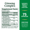 Ginseng by Nature's Bounty, Ginseng Complex Capsules Supports Vitality & Immune Function, 75 Capsules online at globaldelivered