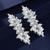 WHAVEL Rhinestone Crystal French Barrette Clips Vintage Bridal Wedding Hair Pins and Accessories for Women Bride Bridesm