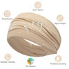 SN Remille Wide Headbands for Women Large Hairband Elastic NonSlip Headband Twist Knotted Accessories Yoga Workout Vinta