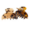 JIRIS 2PCS 275 inches Hair Claw Banana Clips tortoise Barrettes Celluloid French Design Barrettes celluloid Leopard prin