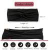Hjiaruiky 4Pcs Turban Headbands for Women Boho Stretchy Fashion Headbands Fabric Twist Knotted Cloth Cute Thick Headband