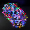 PTHTECHUS 12 Pack LED Flower Headband Crown Halloween Glow in The Dark Party Supplies Wreath Headdress for Men Women Hai