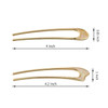 UShaped Hair Pins Metal Vintage Hair Sticks French Hair Pin Hairstyle Chignon for Women 2PCSStyle 1